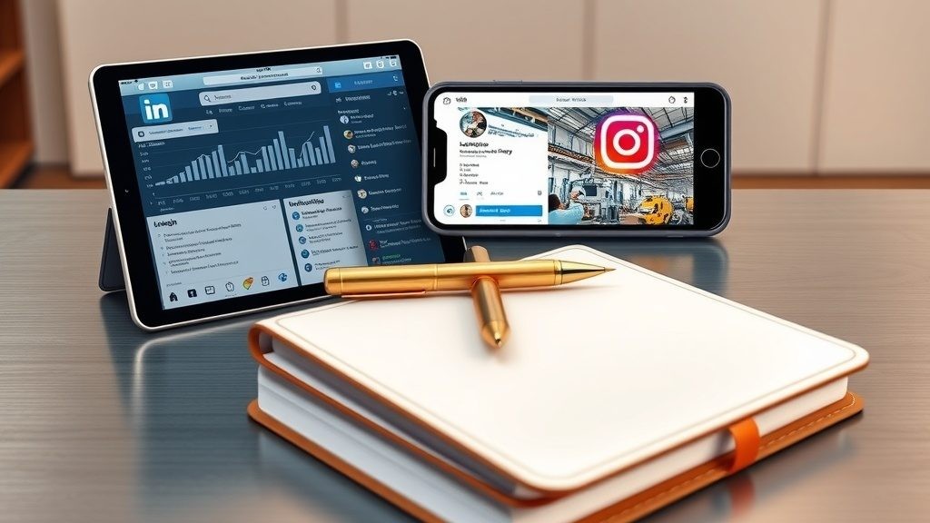 تصویر شاخص استراتژی بازاریابی B2B در اینستاگرام و لینکدین برای مدیران کسب‌وکار